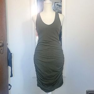 NWT Racerback Tank Dress, Olive/Army Green